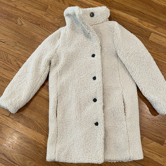 J CREW TEDDY SHERPA COAT